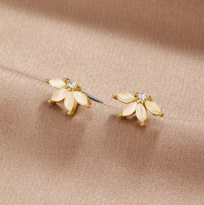 Earrings : Leaf Oorbellen Goud 2 Cm in van Pantino