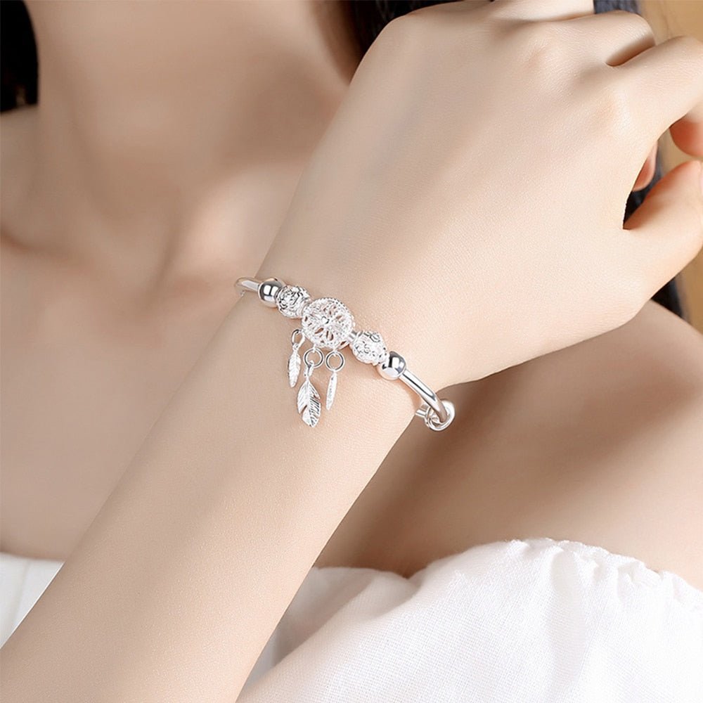 Bracelet : Dromenvanger Armband Dames - Sierlijk Bohemian Design - Metaal in van Pantino