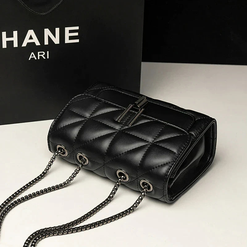 bags : Stly & Leather Vrouwen Tas met Zilveren Band - Zwart in van Pantino
