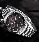 Montre homme noire - Acier militaire