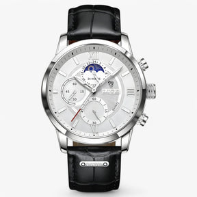 watches : Horloge Heren Wit Goud - Herenhorloge in Zilver Wit van Pantino