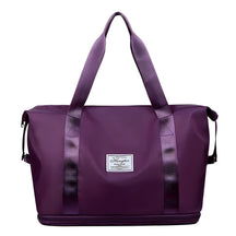 bags : Waterdichte Reistas Dames Zwart - Lichte Capaciteit Reizen - Nylon in Pruim van Pantino