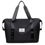 Wasserdichte Reisetasche Damen Schwarz - Leichte Kapazität für Reisen - Nylon
