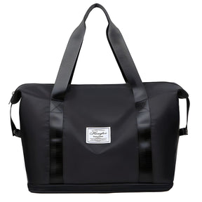bags : Waterdichte Reistas Dames Zwart - Lichte Capaciteit Reizen - Nylon in Zwart van Pantino