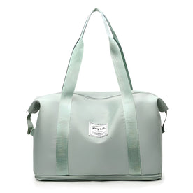 bags : Waterdichte Reistas Dames Zwart - Lichte Capaciteit Reizen - Nylon in Groen van Pantinoshop
