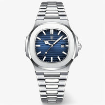 watches : Elegant Horloge - Blauw in Blauw van Pantino