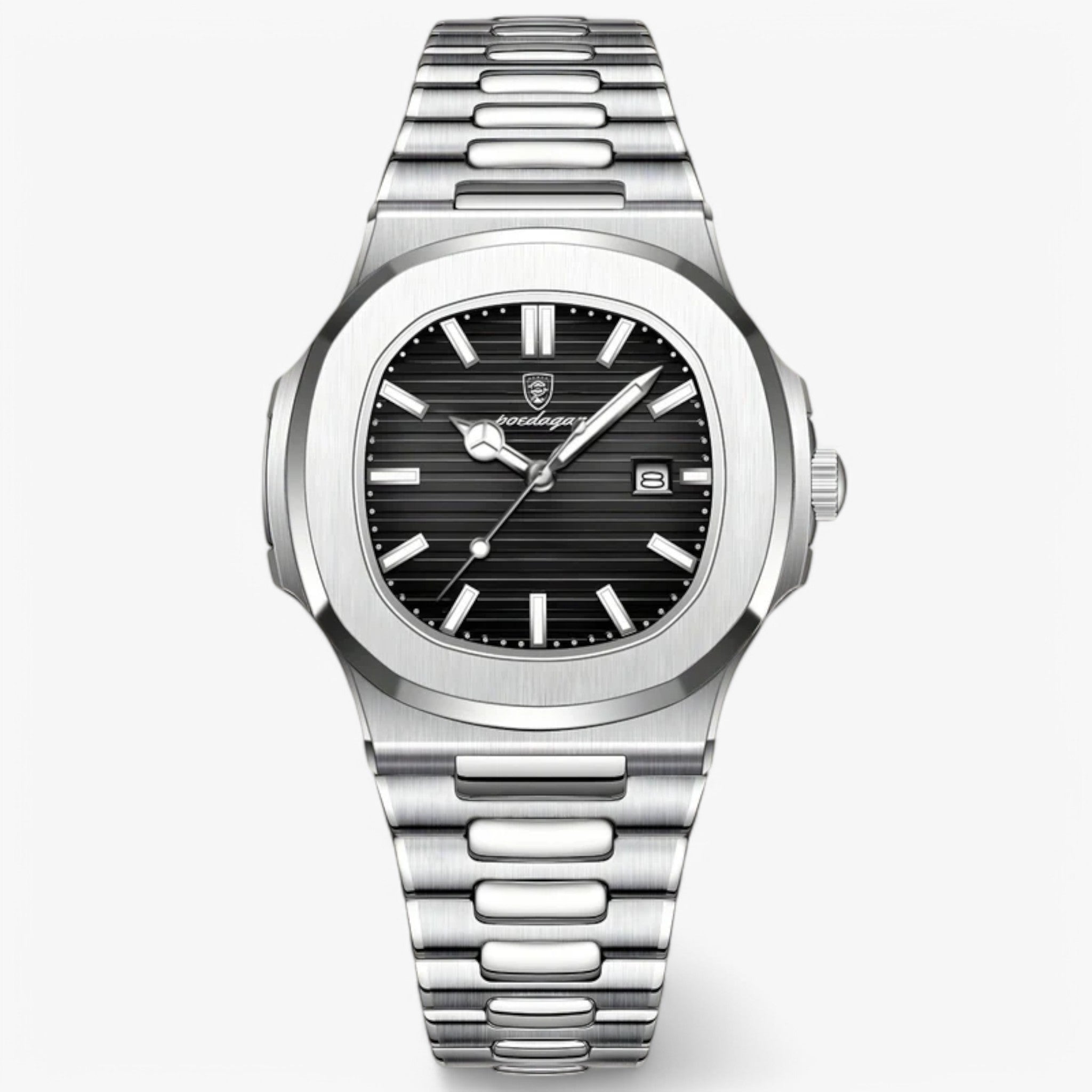 watches : Elegant Horloge - Blauw in Zwart van Pantino