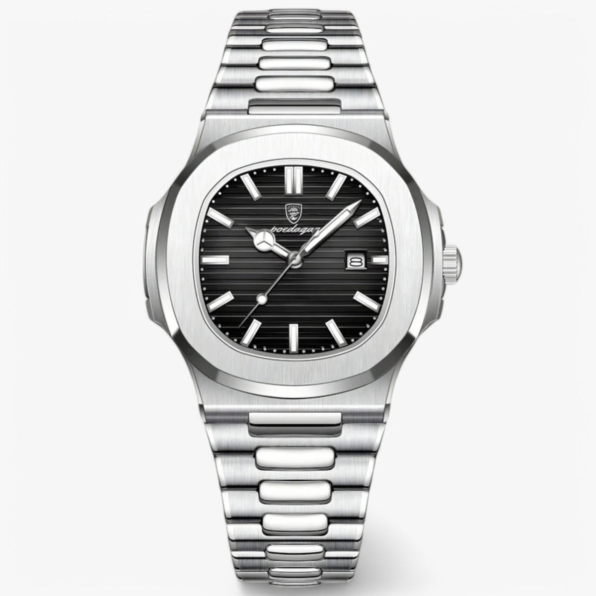 watches : Elegant Horloge - Blauw in Zwart van Pantino