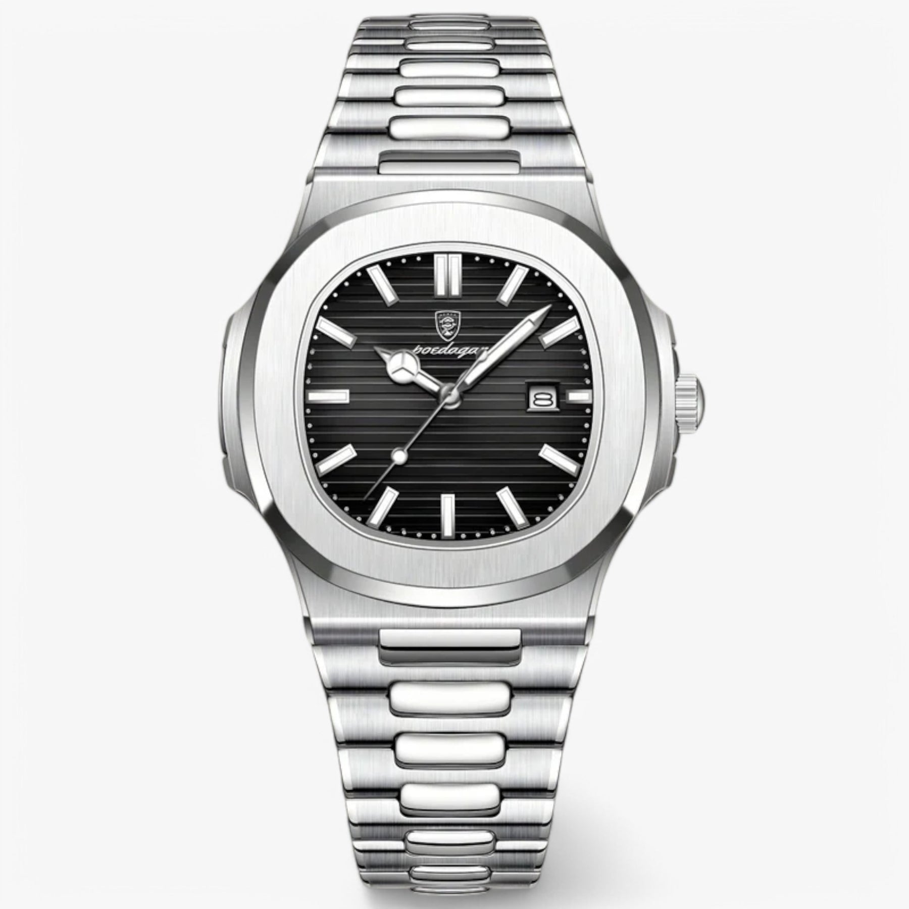 watches : Elegant Horloge - Blauw in Zwart van Pantino