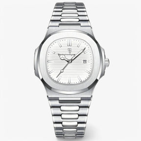 watches : Elegant Horloge - Blauw in Wit van Pantino