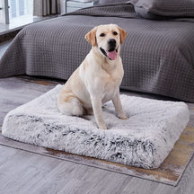 pets : Orthopedisch Pluche Hondenbed in Grijs in Grijs van Pantino