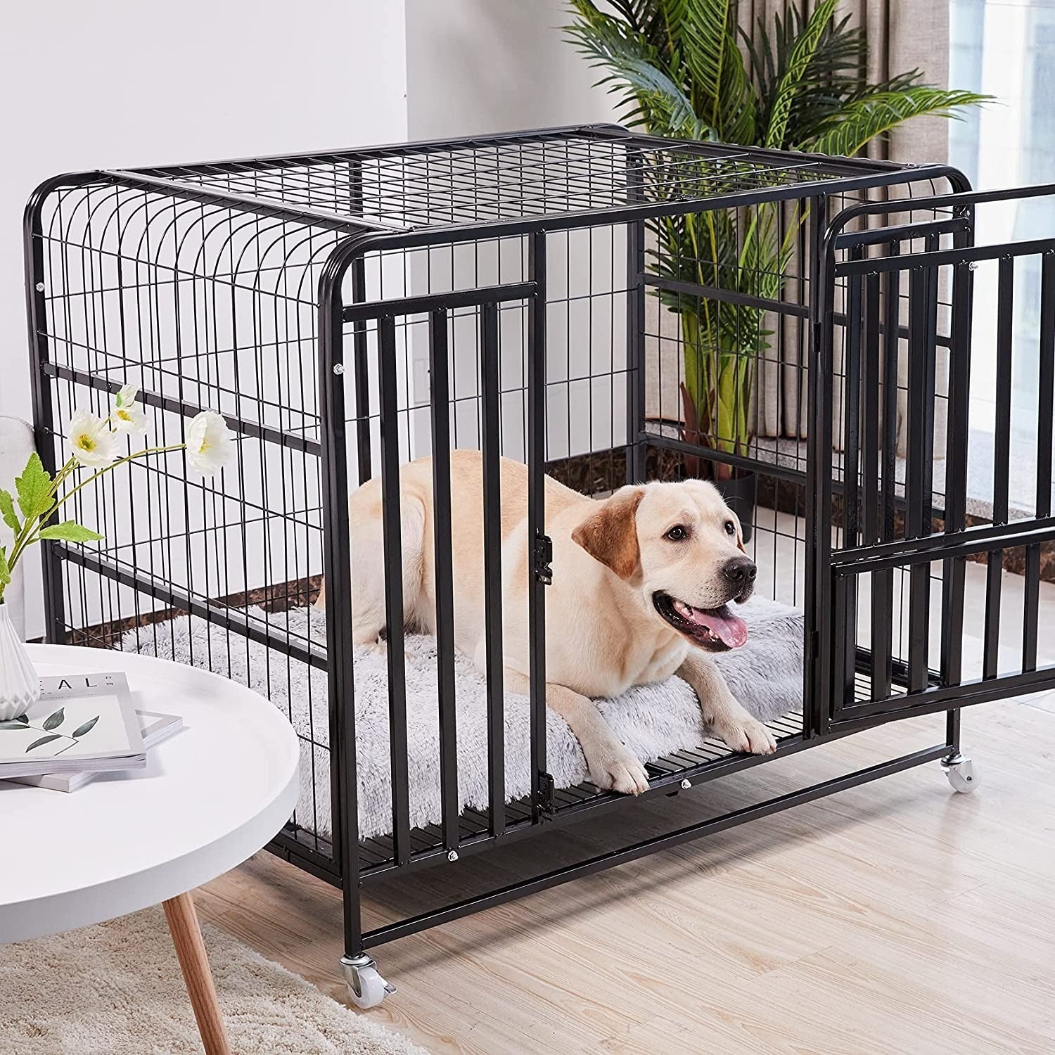 pets : Orthopedisch Pluche Hondenbed in Grijs in van Pantino