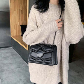 bags : Crossbody Tas Dames - Medium 24cm Imitatieleer Compact - Kunstleer in van Pantino