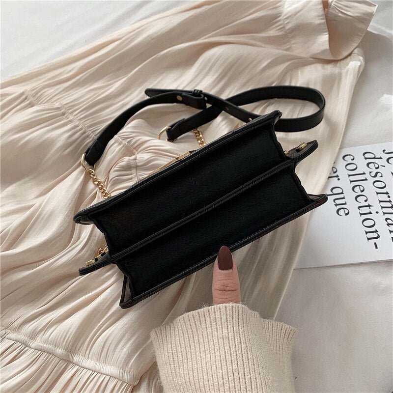 bags : Crossbody Tas Dames Zwart - Compact 21cm Imitatieleer - Kunstleer in van Pantino