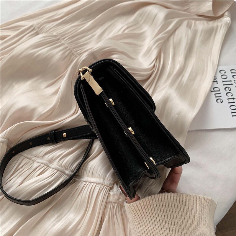 bags : Crossbody Tas Dames Zwart - Compact 21cm Imitatieleer - Kunstleer in van Pantino