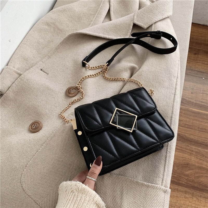 bags : Crossbody Tas Dames Zwart - Compact 21cm Imitatieleer - Kunstleer in Zwart van Pantino