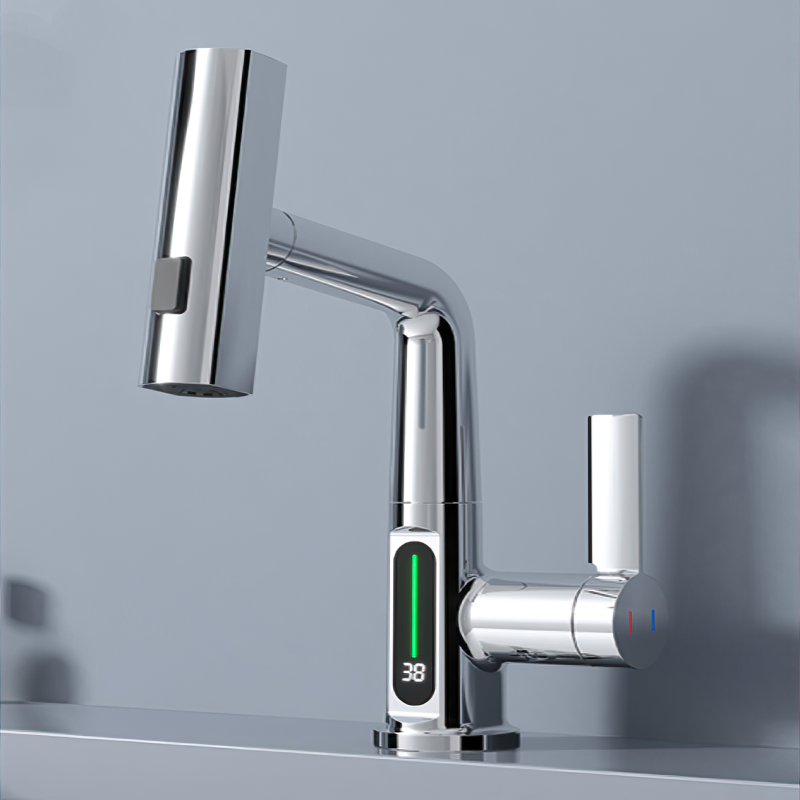 home & garden : Slimme Kraan met Digitaal Display - Temperatuur Watermeting - RVS in van Pantino
