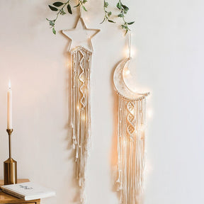 home & garden : Macramé Dromenvanger - Bohemian Muur Decoratie - Katoen in van Pantino