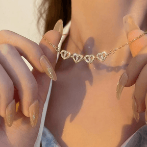 Necklace : Ketting Dames Goud - Magische "Lucky Heart" in van Pantino