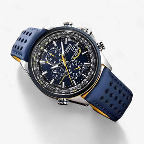 Watches : Heren Chronograaf Horloge MultiSteel 42mm, Zilverkleurig Staal met Elegante Blauwe Wijzerplaat in van Pantino