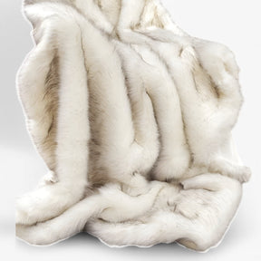 home & garden : Fleece Dekentje - Wit - Woonaccessoire in van Pantino