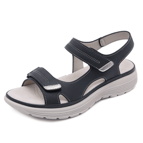 Sandals : Sandalen Grijs - Comfortabele Orthopeedische in Zwart van Pantino