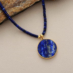 Bracelet : MidnightMoon Helende Ronde Lapis in van Pantino