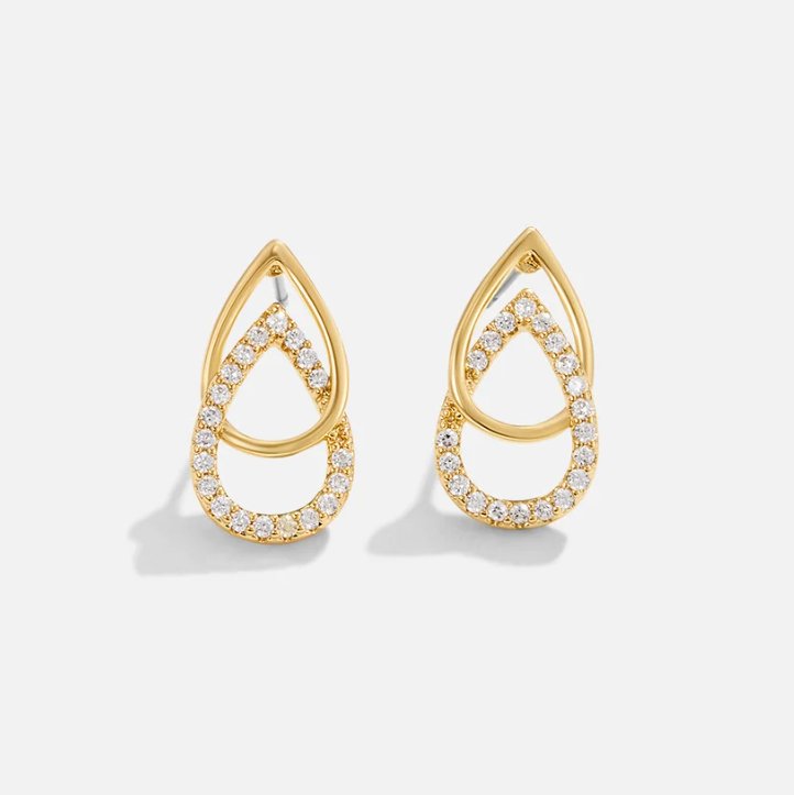 Earrings : Oorbellen Goud - Mara Teardrop 5 Cm in van Pantino