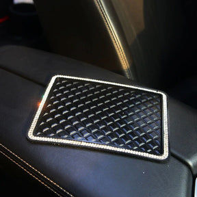 Car Dashboard Mat : Anti-Slip Mat Auto Wit Kristal - Telefoon Stabiel Houden - PVC in van Pantino