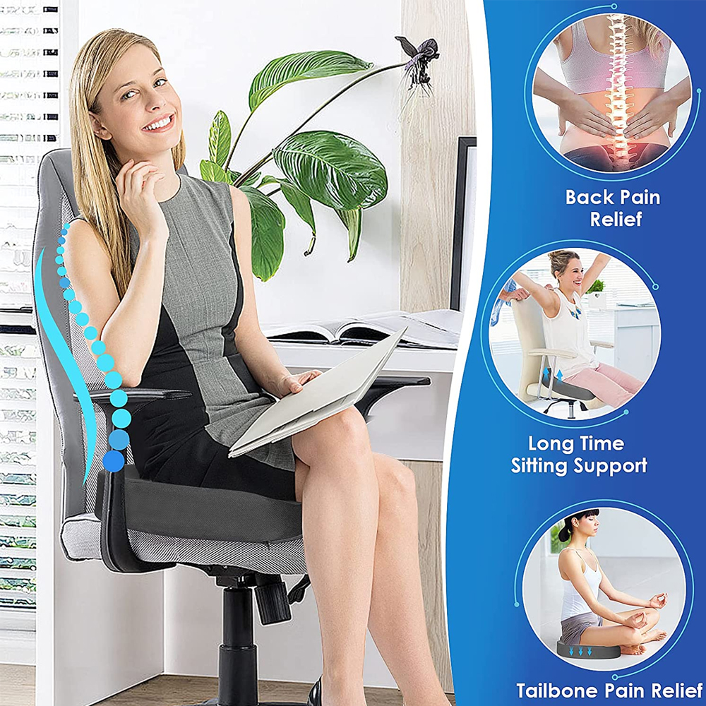 Ortho Comfort Seat | Riduce i dolori alle anche e alla schiena - € : Orthopedisch Ergonomisch Kussen van Traagschuim voor Bureaustoel en Auto - Verlichting Rug-/Heuppijn in van Pantinoshop