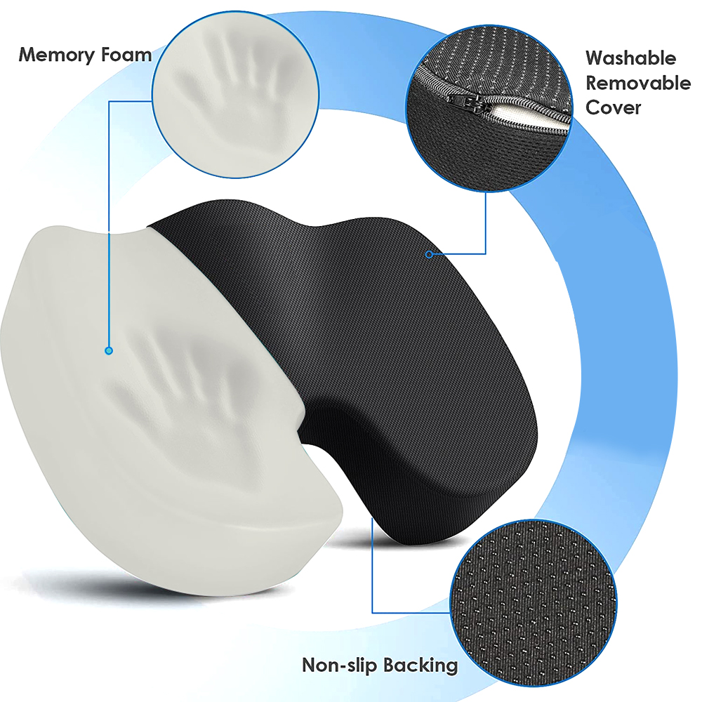 Ortho Comfort Seat | Riduce i dolori alle anche e alla schiena - € : Orthopedisch Ergonomisch Kussen van Traagschuim voor Bureaustoel en Auto - Verlichting Rug-/Heuppijn in van Pantinoshop