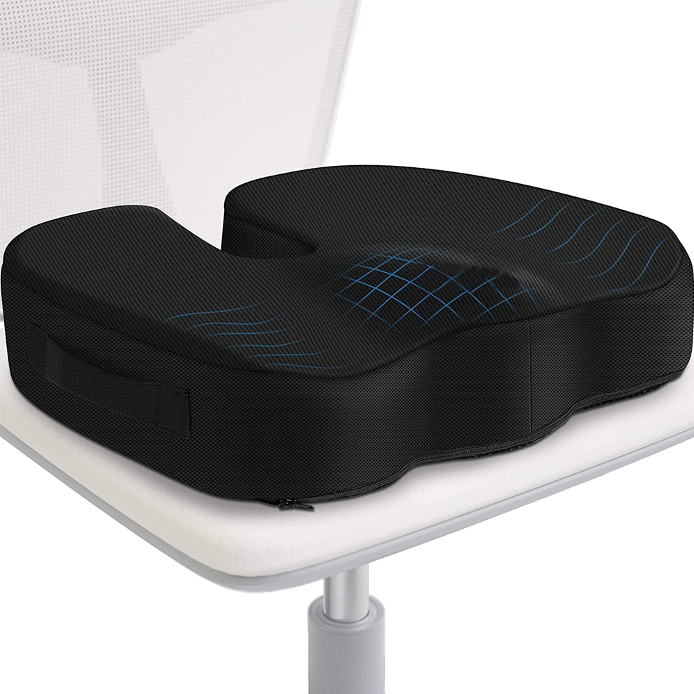 Ortho Comfort Seat | Riduce i dolori alle anche e alla schiena - € : Orthopedisch Ergonomisch Kussen van Traagschuim voor Bureaustoel en Auto - Verlichting Rug-/Heuppijn in van Pantinoshop