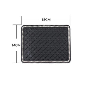Car Dashboard Mat : Anti-Slip Mat Auto Wit Kristal - Telefoon Stabiel Houden - PVC in van Pantino
