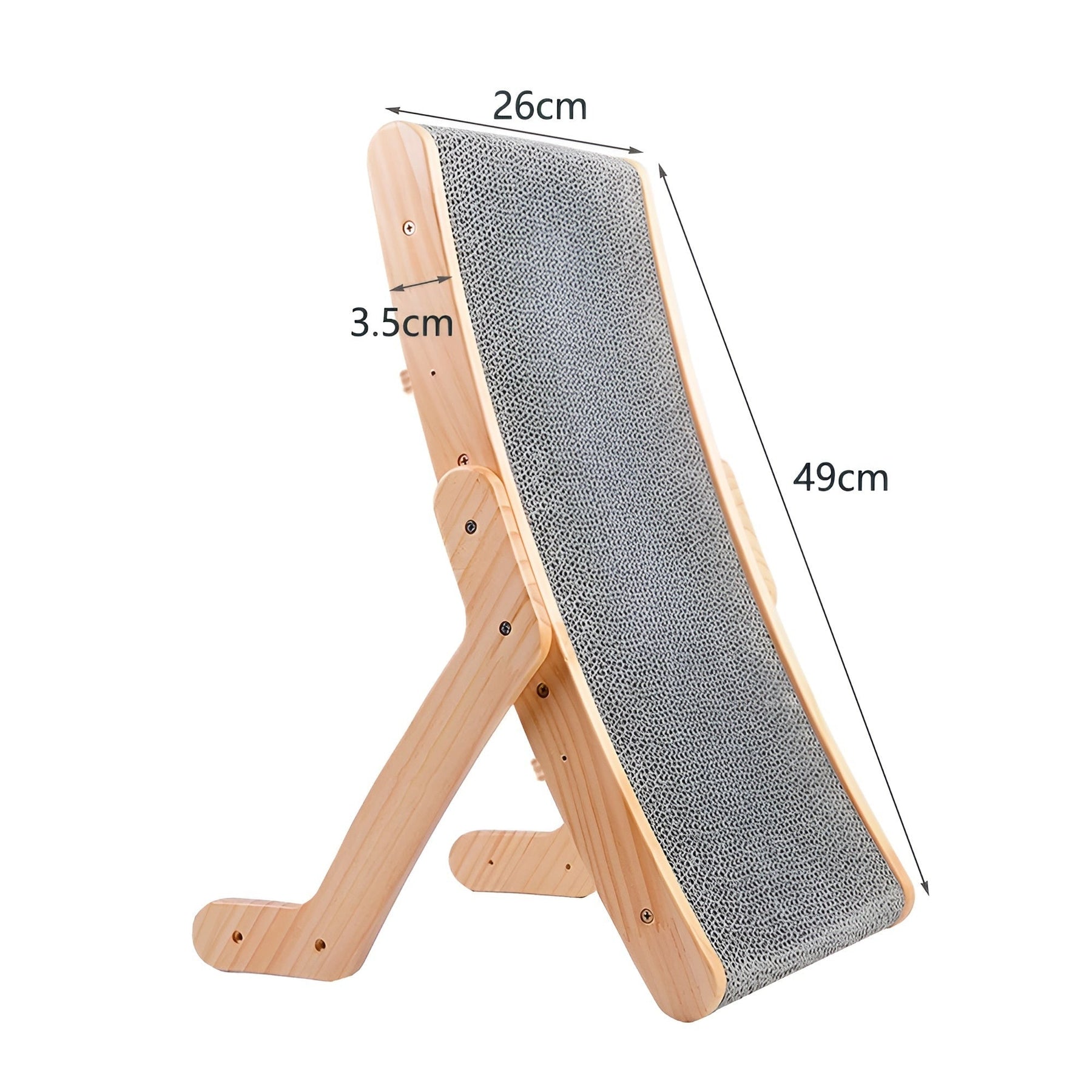 pets : Houten Kattenkrabplank - Multifunctionele Verwijderbare Design - Hout in Krabplank Medium van Pantino