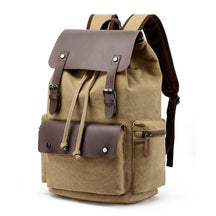 bags : Rugzak Heren Khaki - Canvas-Laptoprugzak voor voor Dagelijks Gebruik in Khaki van Pantino