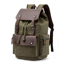 bags : Rugzak Heren Khaki - Canvas-Laptoprugzak voor voor Dagelijks Gebruik in Groente van Pantino