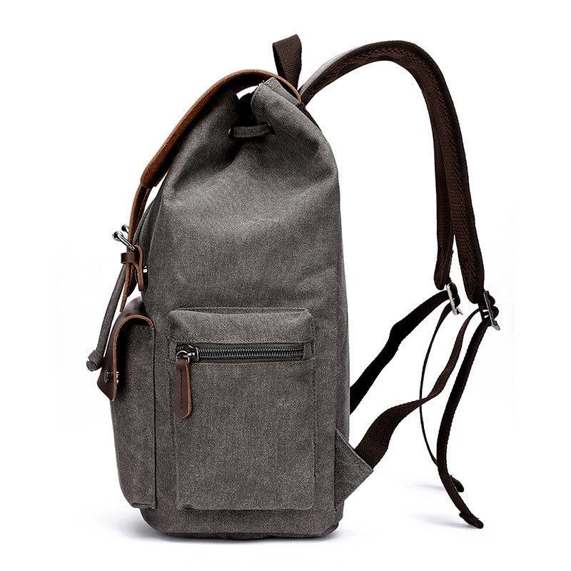 bags : Rugzak Heren Khaki - Canvas-Laptoprugzak voor voor Dagelijks Gebruik in van Pantino