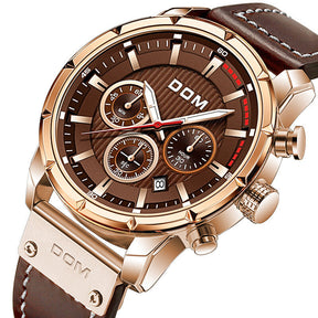 watches : Horloge Heren Bruin Rosegoud - Lichtgevend Sporthorloge in van Pantino