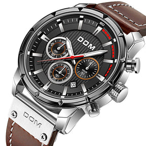 watches : Horloge Heren Bruin Rosegoud - Lichtgevend Sporthorloge in Bruin zwart van Pantino