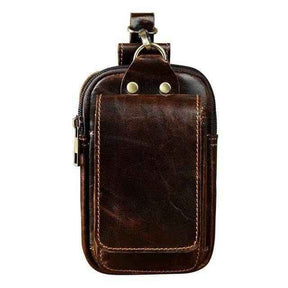 Belt Bag : Heuptasje voor heren in zwart leer – Elegant en praktisch voor dagelijks gebruik in van Pantino