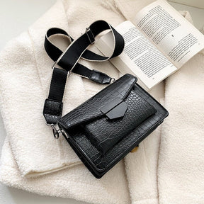 bags : Crossbody Tas Dames - Mini 5cm Sleutelhanger Imitatieleer - Kunstleer in Default Title van Pantino