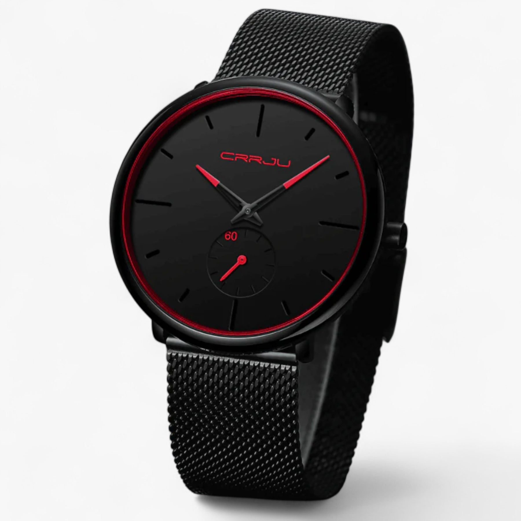 watches : Horloge Heren Zwart Blauw - Crjju Dunne Moderne in van Pantino