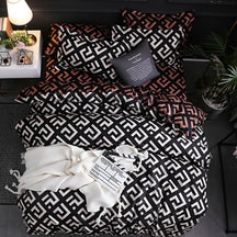 home & garden : Luxe Lakens Set Zwart - Zachte Slaapkamer Comfort - Microvezel in 4 EU van Pantino