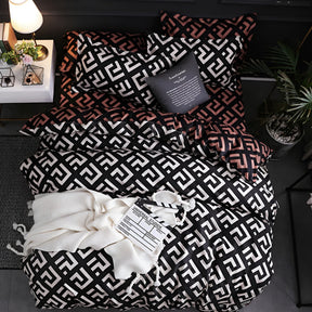 home & garden : Luxe Lakens Set Zwart - Zachte Slaapkamer Comfort - Microvezel in 4 EU van Pantino