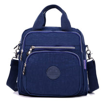 bags : Crossbody Tas Dames Zwart - 3-in-1 Waterdicht Multifunctioneel - Nylon in Donkerblauw van Pantino