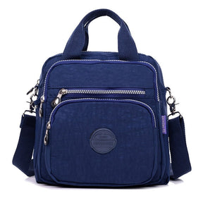 bags : Crossbody Tas Dames Zwart - 3-in-1 Waterdicht Multifunctioneel - Nylon in Donkerblauw van Pantino