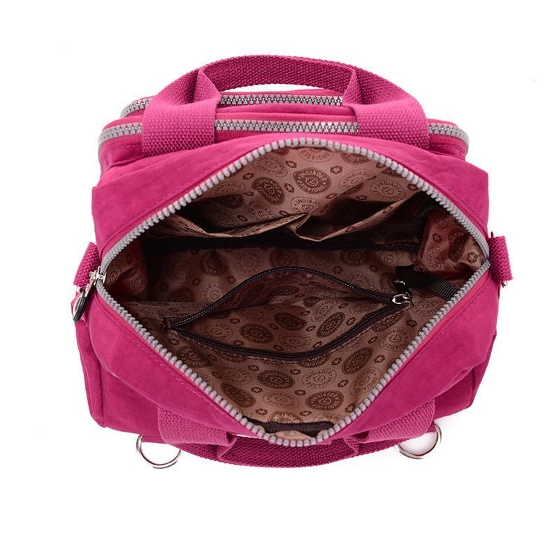 bags : Crossbody Tas Dames Zwart - 3-in-1 Waterdicht Multifunctioneel - Nylon in van Pantino