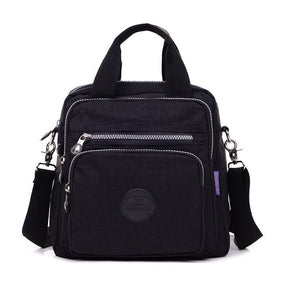 bags : Crossbody Tas Dames Zwart - 3-in-1 Waterdicht Multifunctioneel - Nylon in Zwart van Pantino