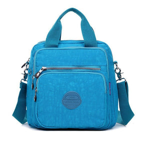 bags : Crossbody Tas Dames Zwart - 3-in-1 Waterdicht Multifunctioneel - Nylon in Blauw van Pantino