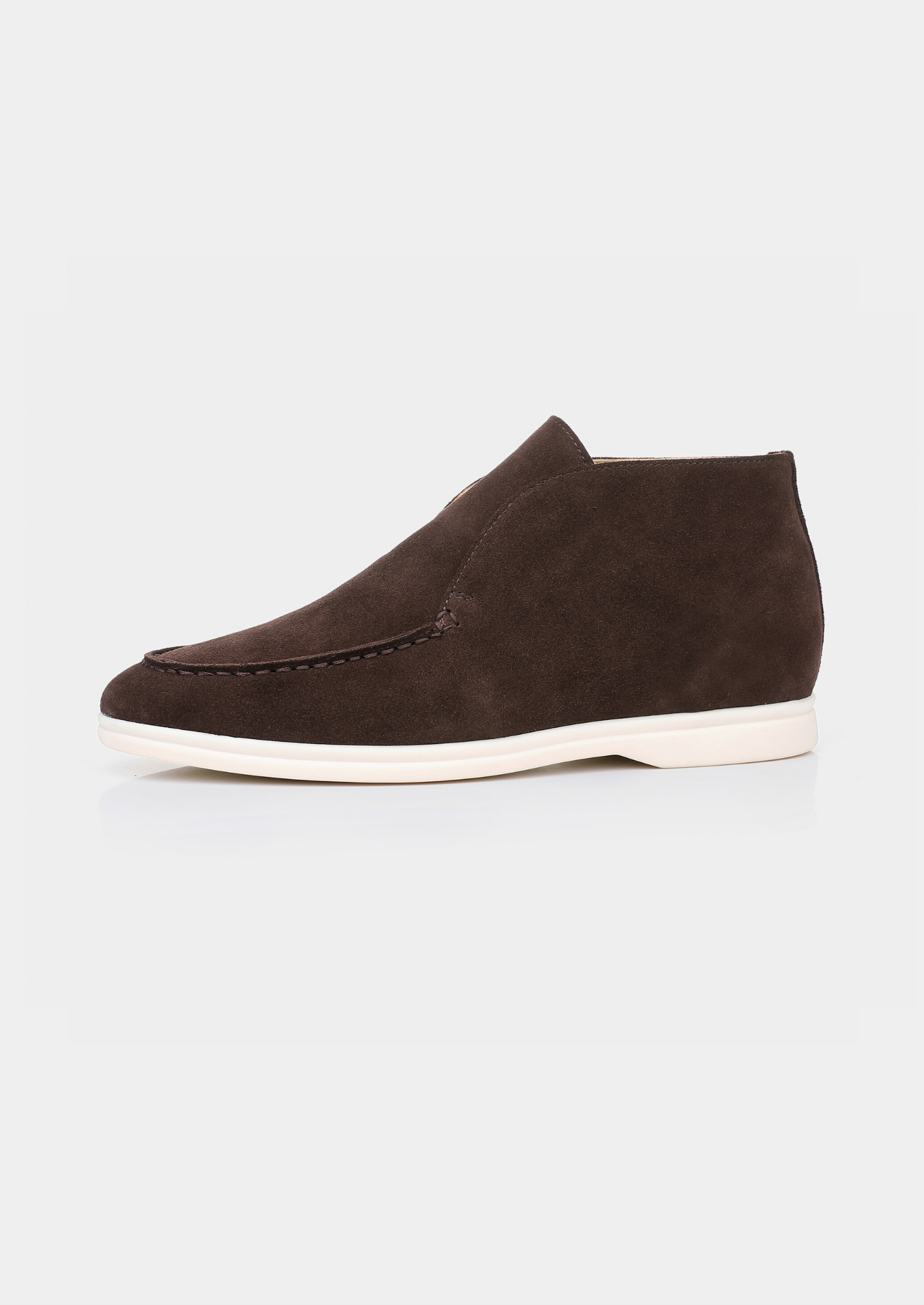 Heren mocassins met ronde neus